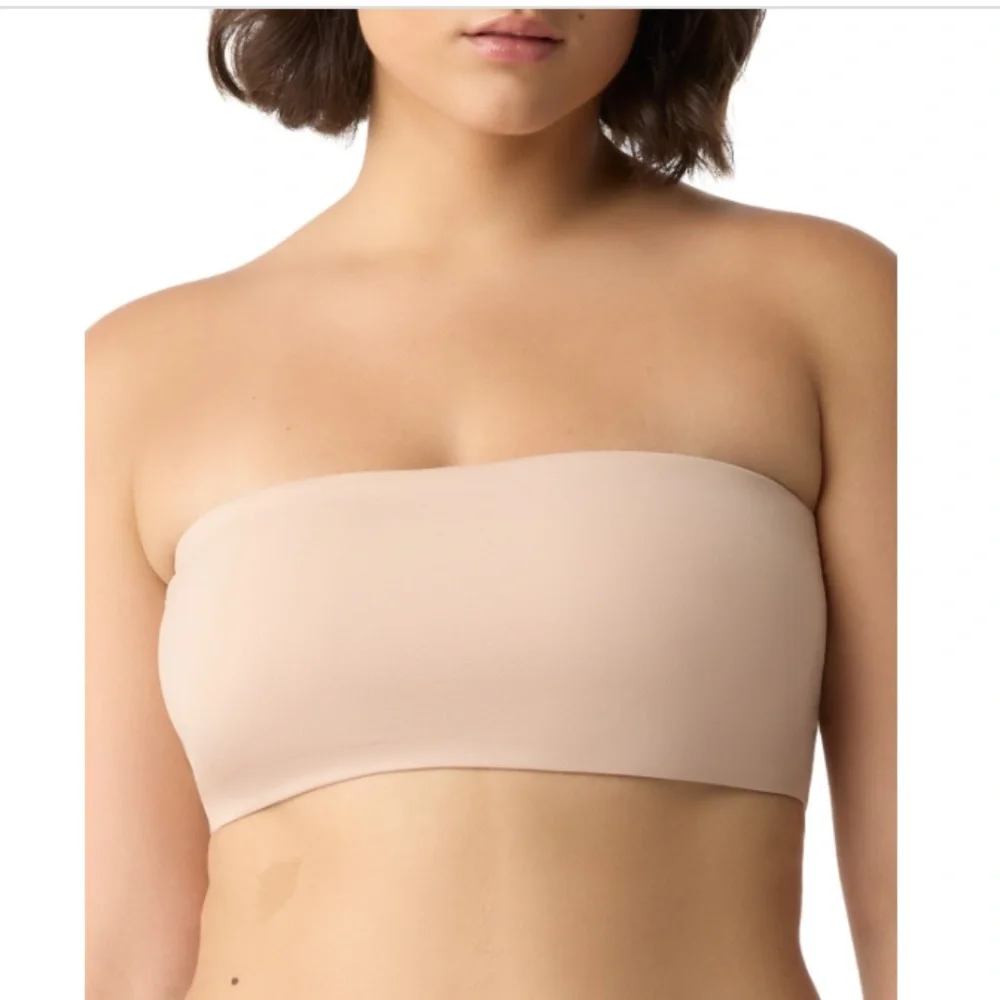 Gap GapBody Women's Super Stretch Bandeau Bralette GPW01354 - Neutral Pink - Picture 2 of 3